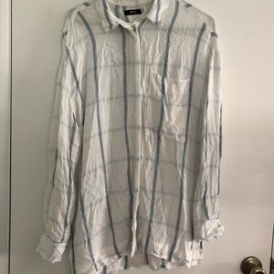 Flannel dress beach cover up